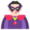 Man Supervillain- Light Skin Tone emoji on Microsoft